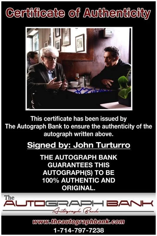 John Turturro — John Turturro authentic signed celebrity 8x10 photo W/Cert Autographed B0001, изображение 2