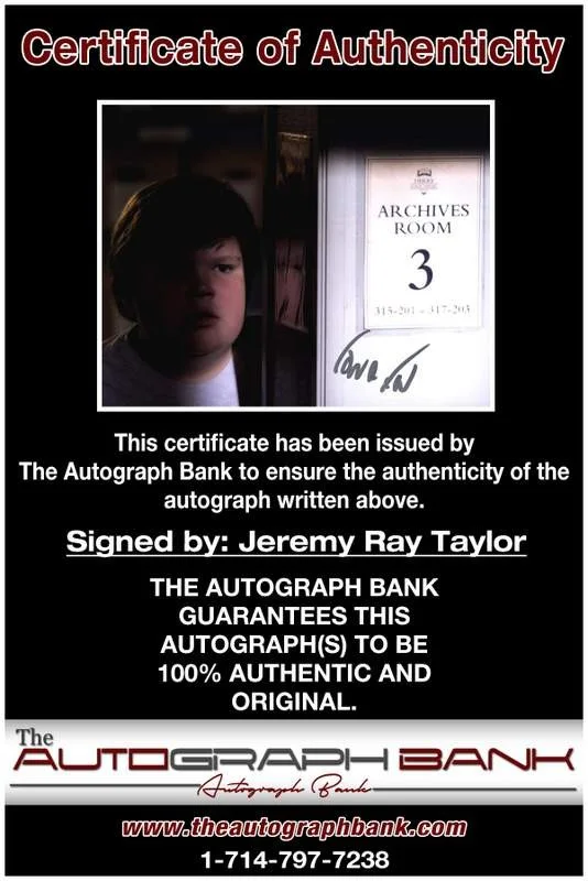 Jeremy Ray Taylor — Jeremy Ray Taylor authentic signed celebrity 8x10 W/Cert Autographed A0003, image 2