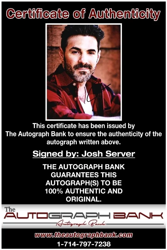Josh Server — Josh Server authentic signed celebrity 8x10 photo W/Cert Autographed 51816e1, image 2