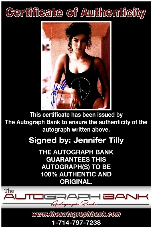 Jennifer Tilly — Jennifer Tilly authentic signed celebrity 8x10 photo W/Cert Autographed 41916c1, изображение 2