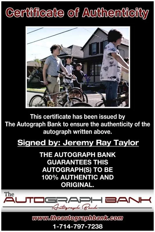 Jeremy Ray Taylor — Jeremy Ray Taylor authentic signed celebrity 8x10 W/Cert Autographed A0012, image 2