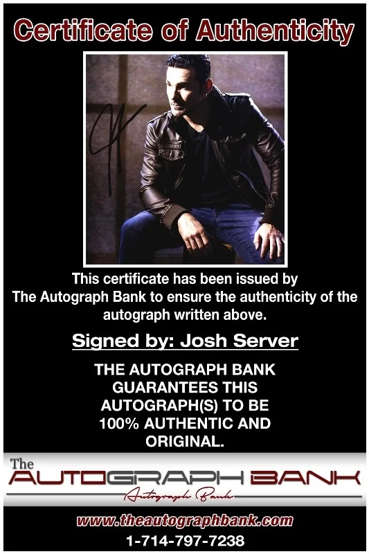 Josh Server — Josh Server authentic signed celebrity 8x10 photo W/Cert Autographed 51816b1, image 2