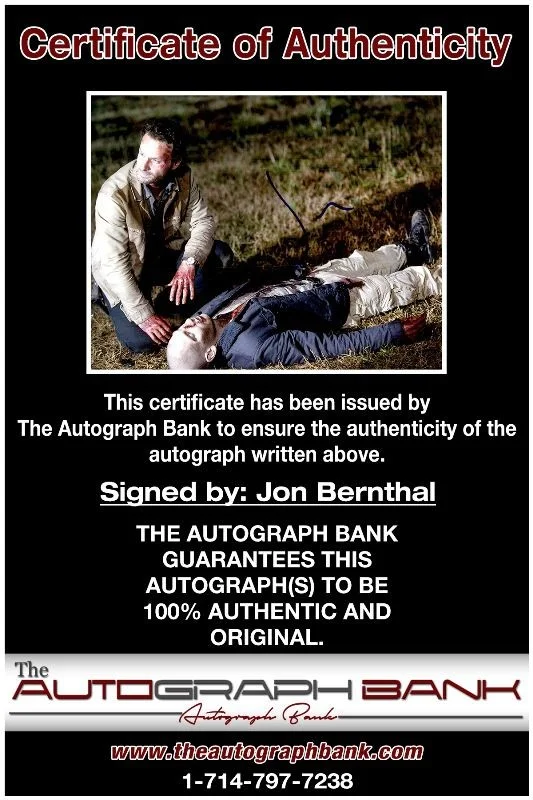 Jon Bernthal — Jon Bernthal authentic signed celebrity 8x10 photo W/Cert Autographed 2716a, image 2