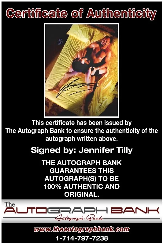 Jennifer Tilly — Jennifer Tilly authentic signed celebrity 8x10 photo W/Cert Autographed 40216a1, изображение 2