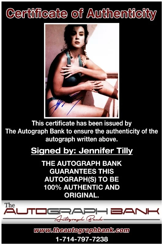 Jennifer Tilly — Jennifer Tilly authentic signed celebrity 8x10 photo W/Cert Autographed 41116n1, image 2