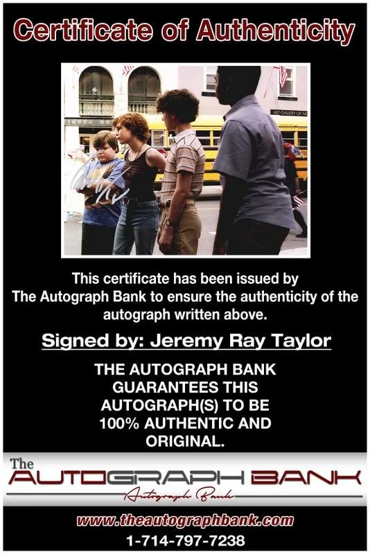 Jeremy Ray Taylor — Jeremy Ray Taylor authentic signed celebrity 8x10 W/Cert Autographed A0002, image 2