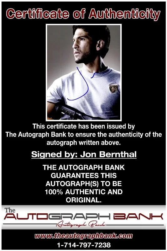 Jon Bernthal — Jon Bernthal authentic signed celebrity 8x10 photo W/Cert Autographed 2716b, image 2