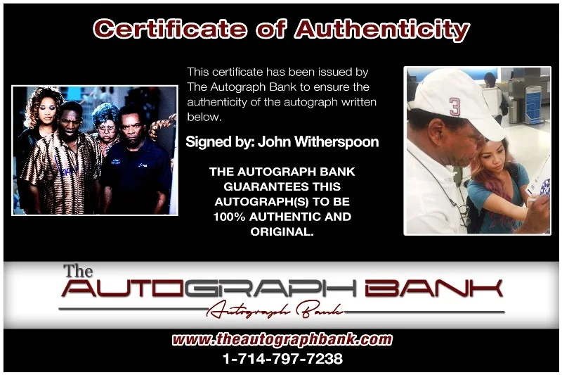 John Witherspoon — John Witherspoon authentic signed celebrity 8x10 photo |CERT Autographed 13256d1, image 2