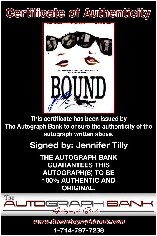 Jennifer Tilly — Jennifer Tilly authentic signed celebrity 8x10 photo W/Cert Autographed 41116j1, изображение 2