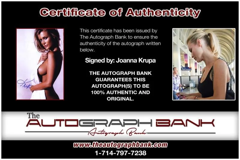 Joanna Krupa — Joanna Krupa authentic signed model 10X15 photo W/Cert Autographed A00132, изображение 2