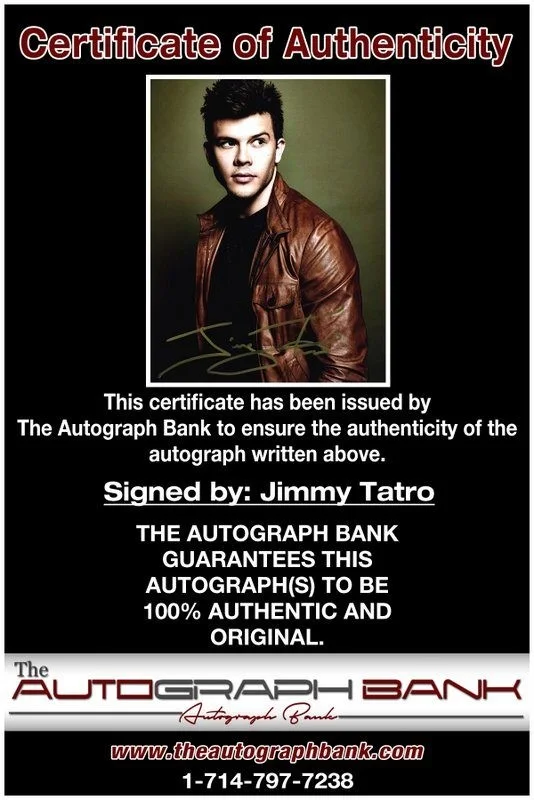 Jimmy Tatro — Jimmy Tatro authentic signed celebrity 8x10 photo W/Cert Autographed D4, изображение 2