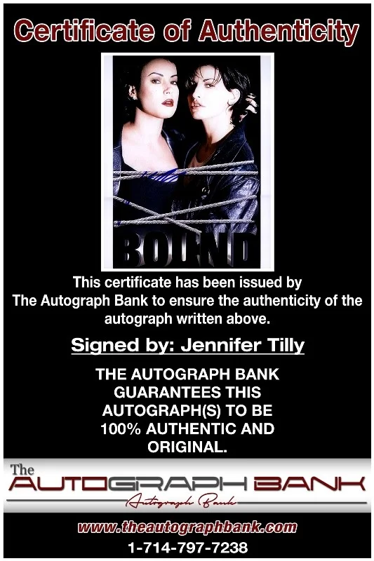 Jennifer Tilly — Jennifer Tilly authentic signed celebrity 8x10 photo W/Cert Autographed 41116a1, image 2