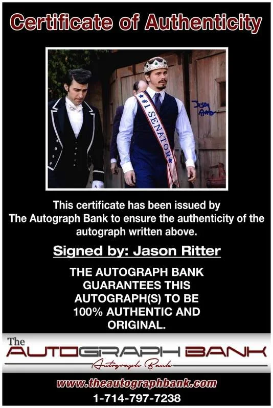 Jason Ritter — Jason Ritter authentic signed celebrity 8x10 photo W/Cert Autographed A0004, изображение 2