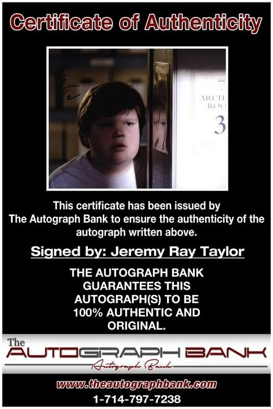 Jeremy Ray Taylor — Jeremy Ray Taylor authentic signed celebrity 8x10 W/Cert Autographed A0010, image 2