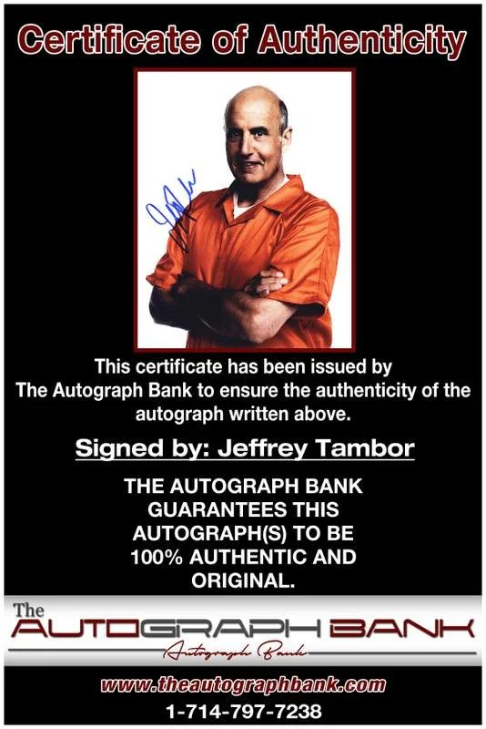 Jeffrey Tambor — Jeffrey Tambor authentic signed celebrity 8x10 W/Certificate Autographed (A0001), image 2