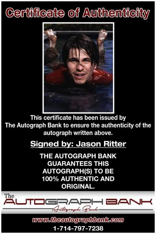 Jason Ritter — Jason Ritter authentic signed celebrity 8x10 photo W/Cert Autographed A0007, изображение 2