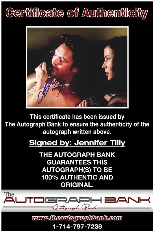 Jennifer Tilly — Jennifer Tilly authentic signed celebrity 8x10 photo W/Cert Autographed 40216c1, изображение 2