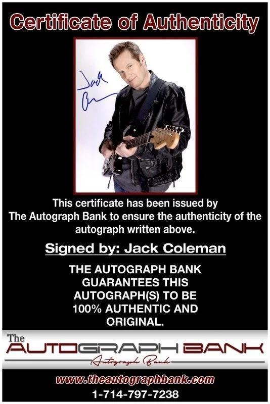 Jack Coleman — Jack Coleman authentic signed celebrity 8x10 photo W/Cert Autographed C1, изображение 2