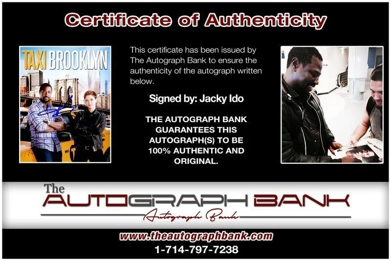 Jacky Ido — Jacky Ido authentic signed celebrity 8x10 photo W/Certificate Autographed (C7), image 2