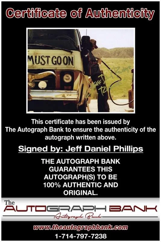 Jeff Daniel — Jeff Daniel Phillips authentic signed 8x10 photo |CERT Autographed A0002, image 2