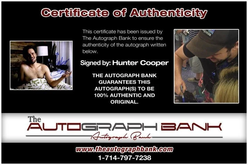 Hunter Cope — Hunter Cope authentic signed celebrity 8x10 photo W/Cert Autographed C2, image 2