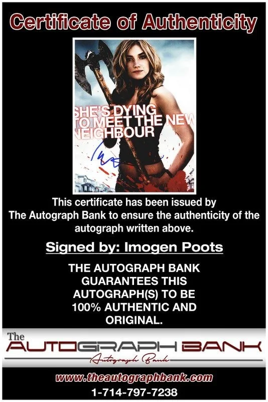 Imogen Poots — Imogen Poots authentic signed celebrity 8x10 photo W/Cert Autographed D2, image 2