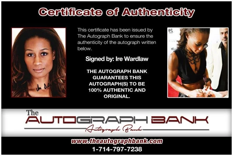 Ire Wardlaw — Ire Wardlaw authentic signed celebrity 8x10 photo W/Cert Autographed D6, изображение 2
