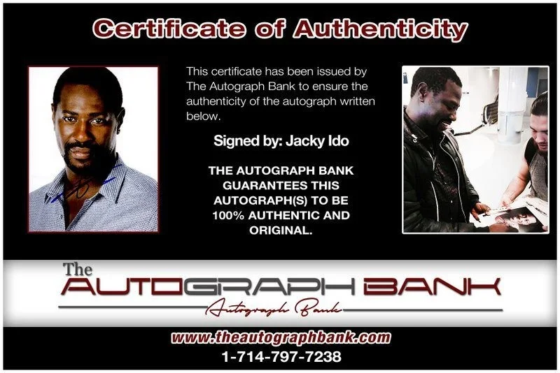 Jacky Ido — Jacky Ido authentic signed celebrity 8x10 photo W/Certificate Autographed (C9), image 2