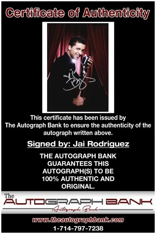 Jai Rodriguez — Jai Rodriguez authentic signed celebrity 8x10 photo W/Cert Autographed D12, изображение 2