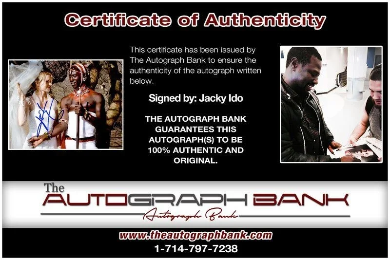 Jacky Ido — Jacky Ido authentic signed celebrity 8x10 photo W/Certificate Autographed (C3), изображение 2