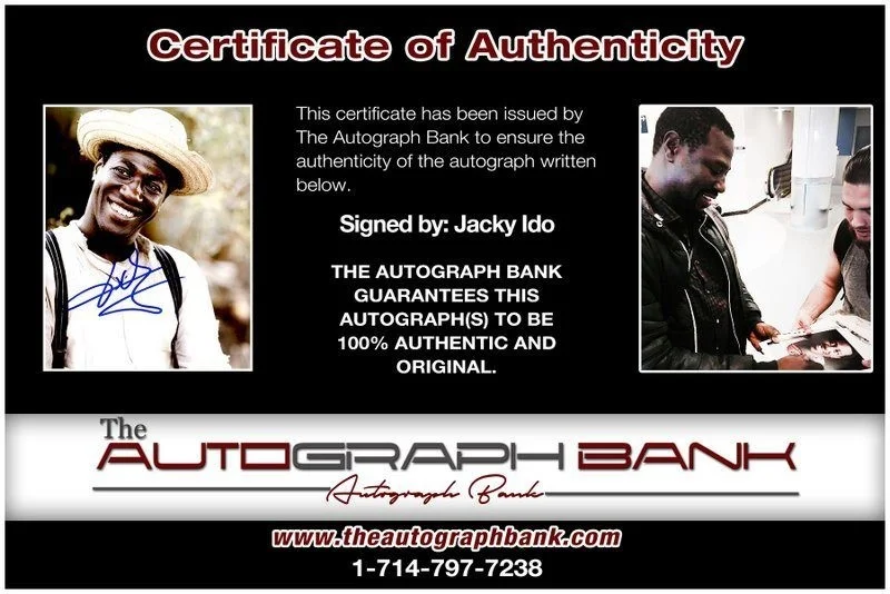 Jacky Ido — Jacky Ido authentic signed celebrity 8x10 photo W/Certificate Autographed (C8), image 2