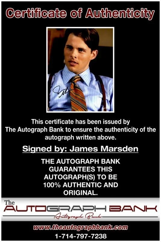 James Marsden — James Marsden authentic signed celebrity 8x10 photo W/Cert Autographed C2, изображение 2