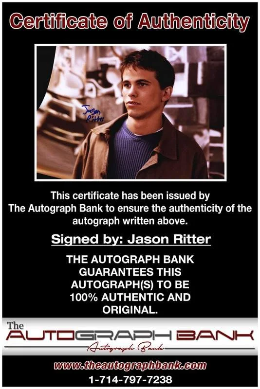 Jason Ritter — Jason Ritter authentic signed celebrity 8x10 W/Certificate Autographed (A0007), image 2