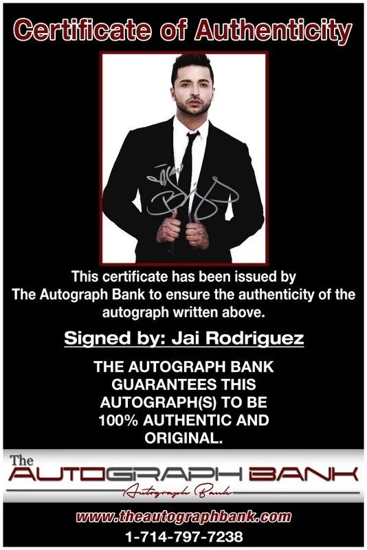 Jai Rodriguez — Jai Rodriguez authentic signed celebrity 8x10 photo W/Cert Autographed D7, изображение 2