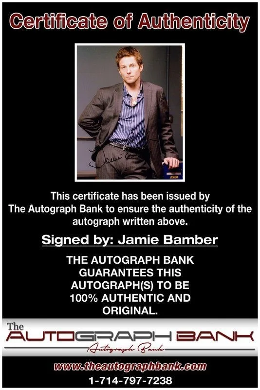 Jamie Bamber — Jamie Bamber authentic signed celebrity 8x10 photo W/Cert Autographed C2, image 2