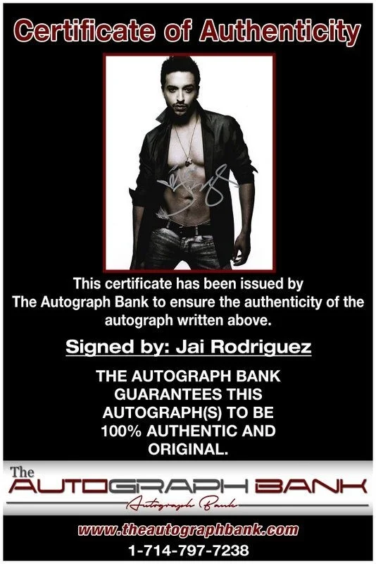 Jai Rodriguez — Jai Rodriguez authentic signed celebrity 8x10 photo W/Cert Autographed D11, изображение 2