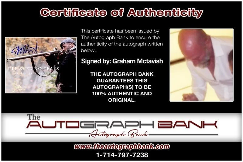Graham Mctavish — Graham Mctavish authentic signed celebrity 8x10 photo W/Cert Autographed C3, изображение 2