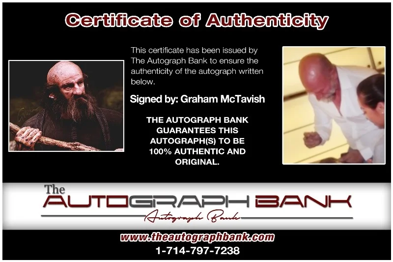 Graham McTavish — Graham McTavish authentic signed celebrity 8x10 photo W/Cert Autographed 1716d1, изображение 2