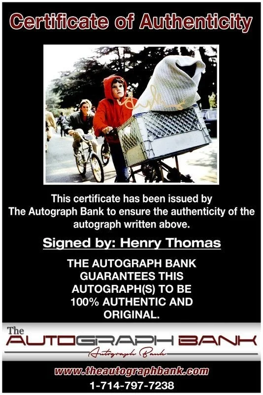 Henry Thomas — Henry Thomas authentic signed celebrity 8x10 photo W/Cert Autographed C1, image 2