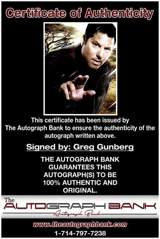 Greg Gunberg — Greg Gunberg authentic signed celebrity 8x10 photo W/Cert Autographed C7, image 2