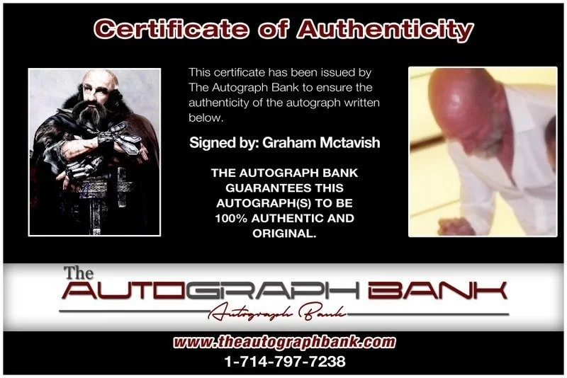 Graham Mctavish — Graham Mctavish authentic signed celebrity 8x10 photo W/Cert Autographed C6, image 2