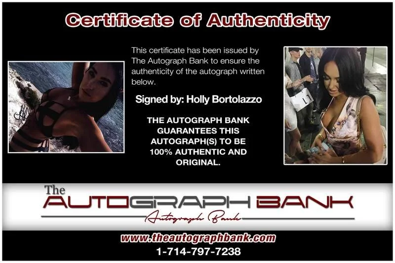 Holly Bortolazzo — Holly Bortolazzo authentic signed model 8x10 photo W/Cert Autographed A0001, изображение 2