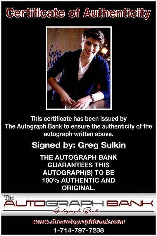 Greg Sulkin — Greg Sulkin authentic signed celebrity 8x10 photo W/Cert Autographed C3, image 2