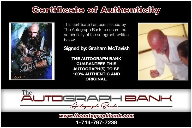 Graham McTavish — Graham McTavish authentic signed celebrity 8x10 photo W/Cert Autographed 51816e1, изображение 2
