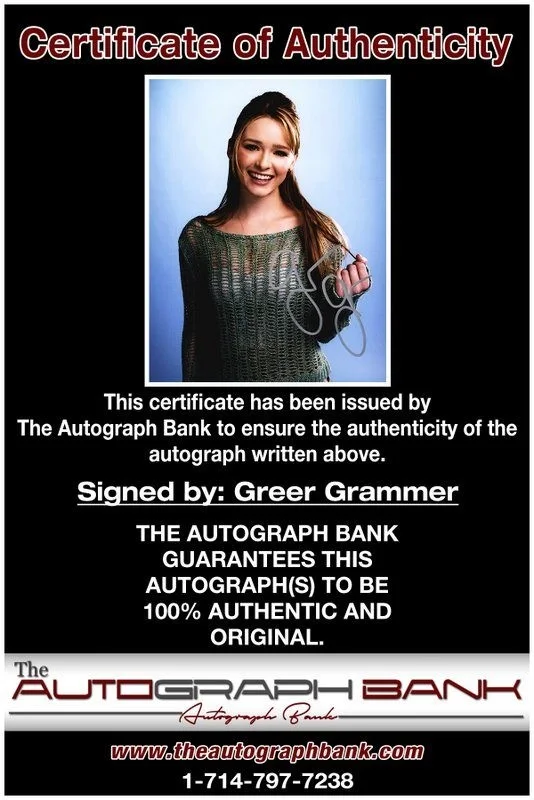Greer Grammer — Greer Grammer authentic signed celebrity 8x10 photo W/Cert Autographed D4, изображение 2