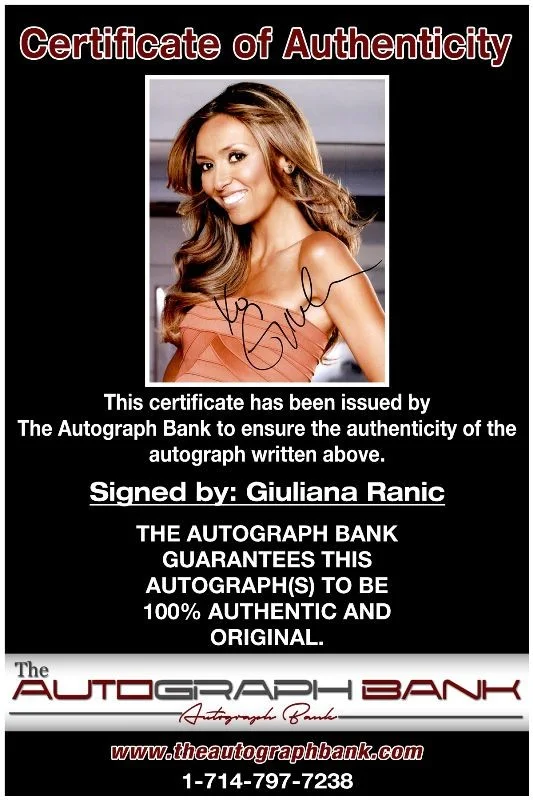 Giuliana Rancic — Giuliana Rancic authentic signed celebrity 8x10 photo W/Cert Autographed 125h1, изображение 2