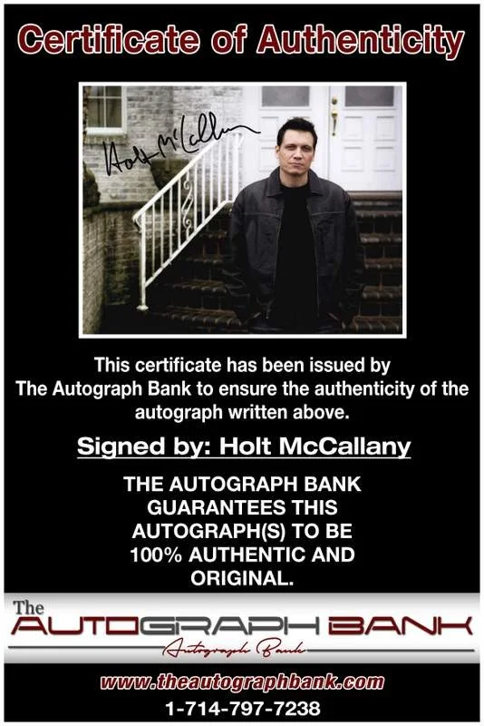 Holt Mccallany — Holt Mccallany authentic signed celebrity 8x10 W/Certificate Autographed (A0001), image 2