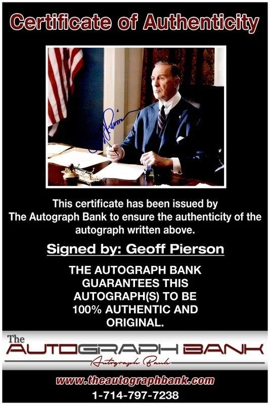 Geoff Pierson — Geoff Pierson authentic signed celebrity 8x10 photo W/Cert Autographed C2, image 2