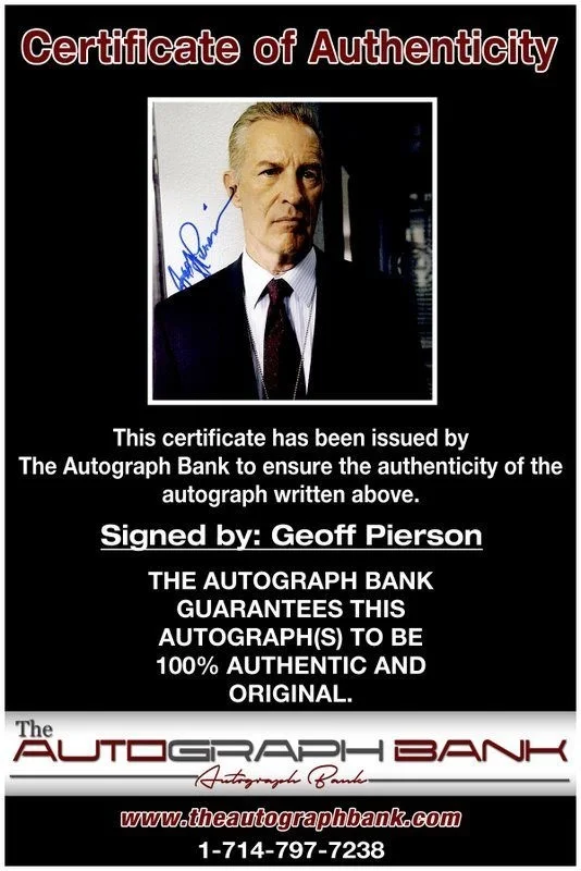 Geoff Pierson — Geoff Pierson authentic signed celebrity 8x10 photo W/Cert Autographed C5, image 2