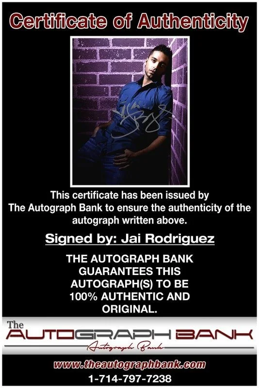 Jai Rodriguez — Jai Rodriguez authentic signed celebrity 8x10 photo W/Cert Autographed D6, изображение 2